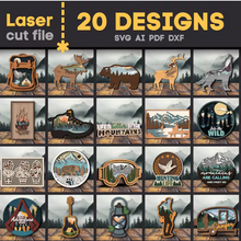 Load image into Gallery viewer, MEGA PACK 200 000+ Laser Cut vector DXF CDR 3D files CNC pantograph Doll House