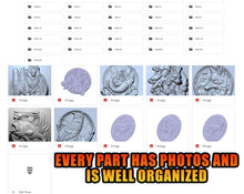 Load image into Gallery viewer, PACK CNC ROUTER +250 stl pack/bundle | (Check the description!) pack stl bundle download stl pack cnc Router Artcam Model metal work