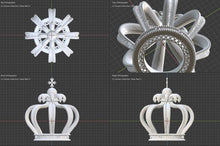 Load image into Gallery viewer, 0.STL 3D model of Royal Crown / CAD file for 3D printing/CNC/
