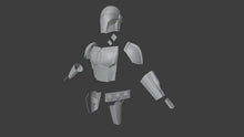 Load image into Gallery viewer, The Mandalorian Full Wearable Beskar Armor with Jetpack, Pulse Rifle and Blaster - 3D Print File - STL Model - 3D Model - Cosplay -