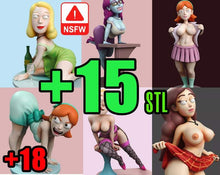 Load image into Gallery viewer, MEGA stl pack +15 CARTOON pack Sexy NSFW Girls Corps parfaits | (Vérifiez la description!) Premier pack Stl