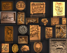 Load image into Gallery viewer, PACK CNC ROUTER +200 stl pack/bundle | (Check the description!) pack stl bundle download stl pack cnc Router Artcam Model metal work