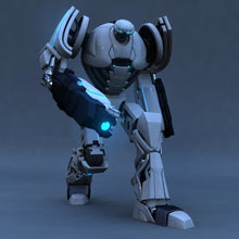 Load image into Gallery viewer, Rigged Robot Model 3D model