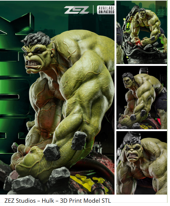 2025 HULK DESIGNS STL FILE