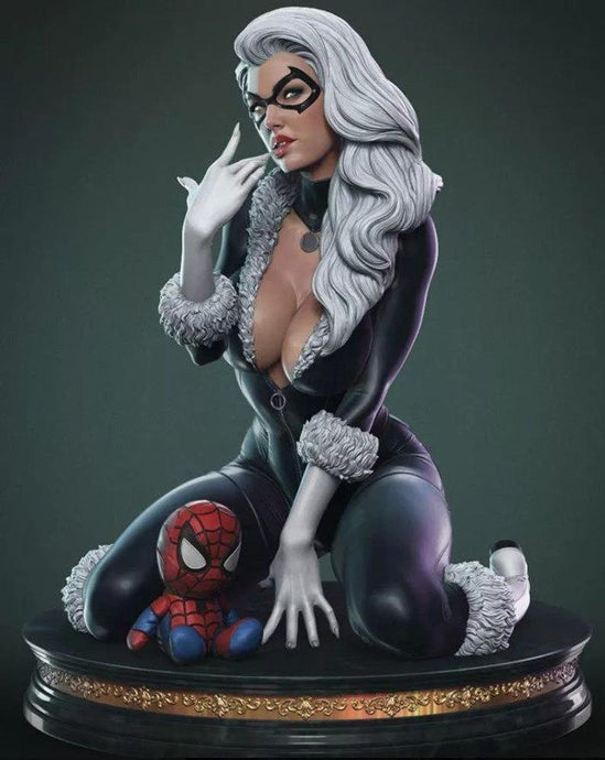 3D Black Cat Diorama - STL - 3d Print Files