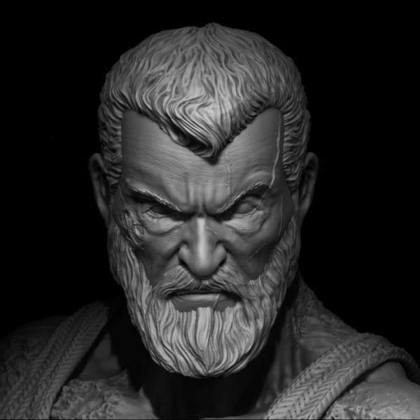 3D Old Man Logan ready for printing