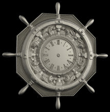 Load image into Gallery viewer, 3D STL Models Wall Clock Ship’s Wheel for CNC RouteR 
