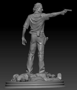 3dD Rick Grimes The Walking Dead 3D print model