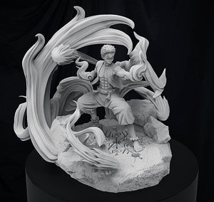 Akaza Demon Slayer 3D print model