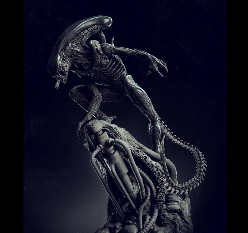 Alien Xenomorph Statue - STL - 3d Print Files