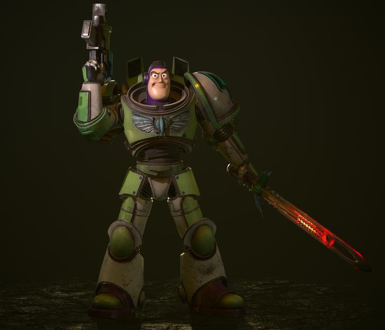 Buzz Lightyear Space Marine - STL Files for 3D Print