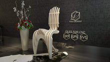 Load image into Gallery viewer, Cnc files parametric wooden chair cnc plan,laser 
