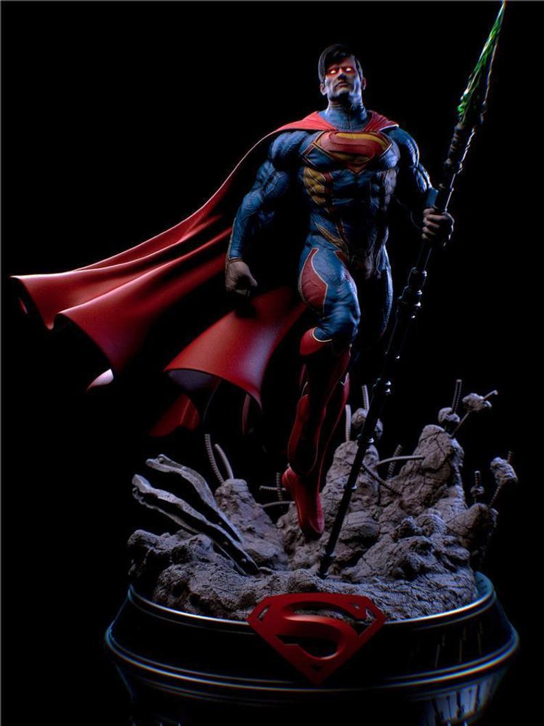 DC - Superman Statue - STL - 3d Print Files