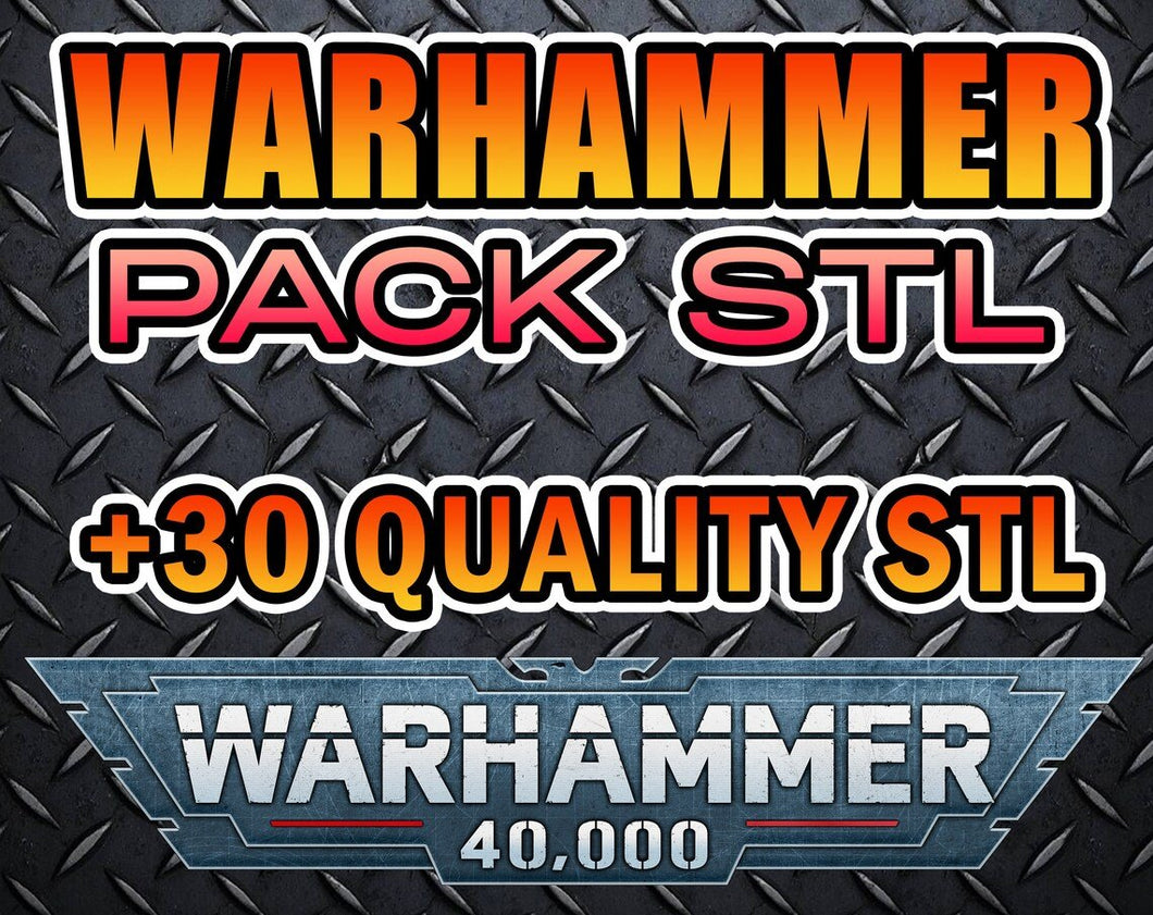 PACK WARHAMMER 40k STL pack/bundle | worth + 200 usd dollars (Check the description!) pack stl bundle download stl pack warhammer 40k