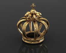Load image into Gallery viewer, 0.STL 3D model of Royal Crown / CAD file for 3D printing/CNC/
