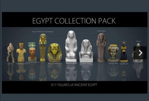 Egypt Collection Pack - ancient Egyptian gods 3d print models - Digital STL file