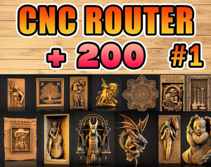 PACK CNC ROUTER +200 stl pack/bundle | (Check the description!) pack stl bundle download stl pack cnc Router Artcam Model metal work
