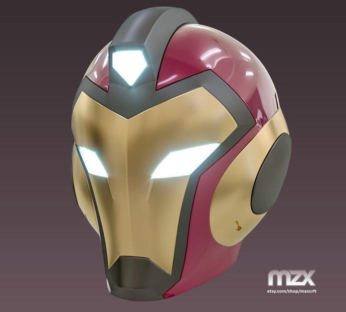 Iron Heart Riri Williams 2018 helmet model for 3D-printing 