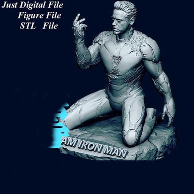 Iron Man 1 Just STL Digital Figure File Format 3D Printer 