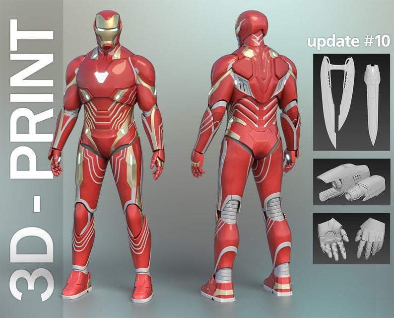 Mark 48/50 Wearable Suit model for 3D-printing DIY upd. #10