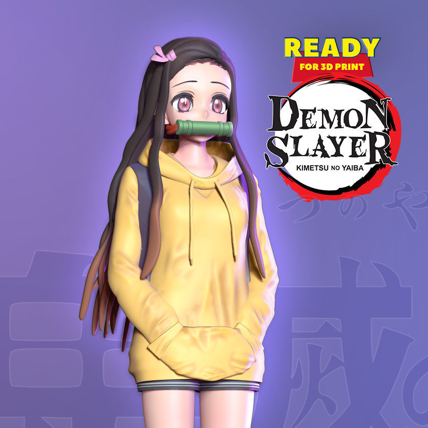 Nezuko Kamado - Demon Slayer Fanart 3D print