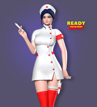 Load image into Gallery viewer, Nurse Print Ready 3D Model

