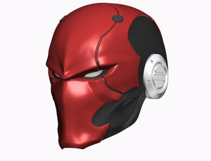 Red Ronin Red Hood Helmet Cosplay Mask STL file 3D print