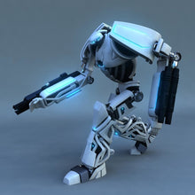 Load image into Gallery viewer, Rigged Robot Model 3D model

