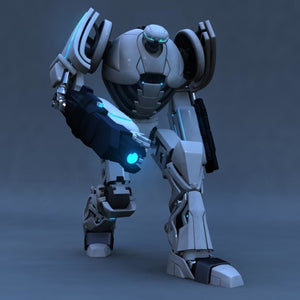 Rigged Robot Model 3D model