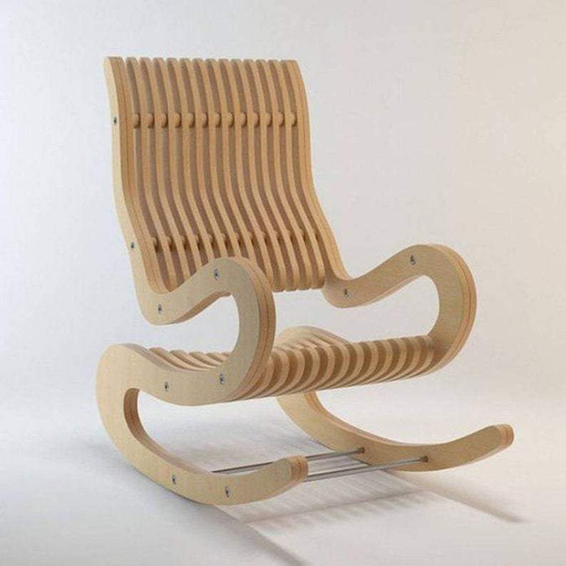 Rocking chair plywood. This cnc files DXF CDR SVG dxf files 
