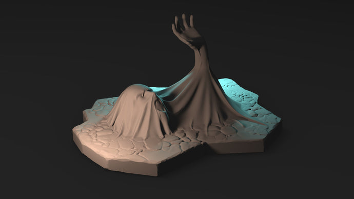 Stuck 3D print model