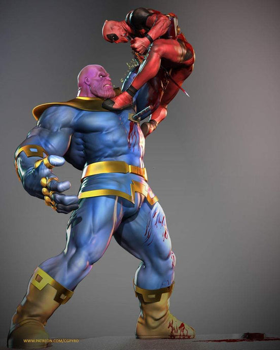 Thanos Vs Deadpool - STL - 3d Print Files