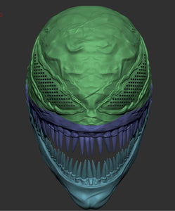 Venom Wearable Helmet mask 3D file for printing. STL