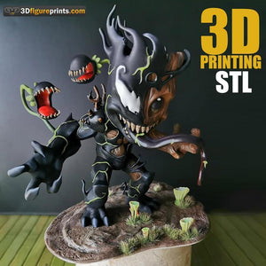 Venomized Groot 3D Printing STL